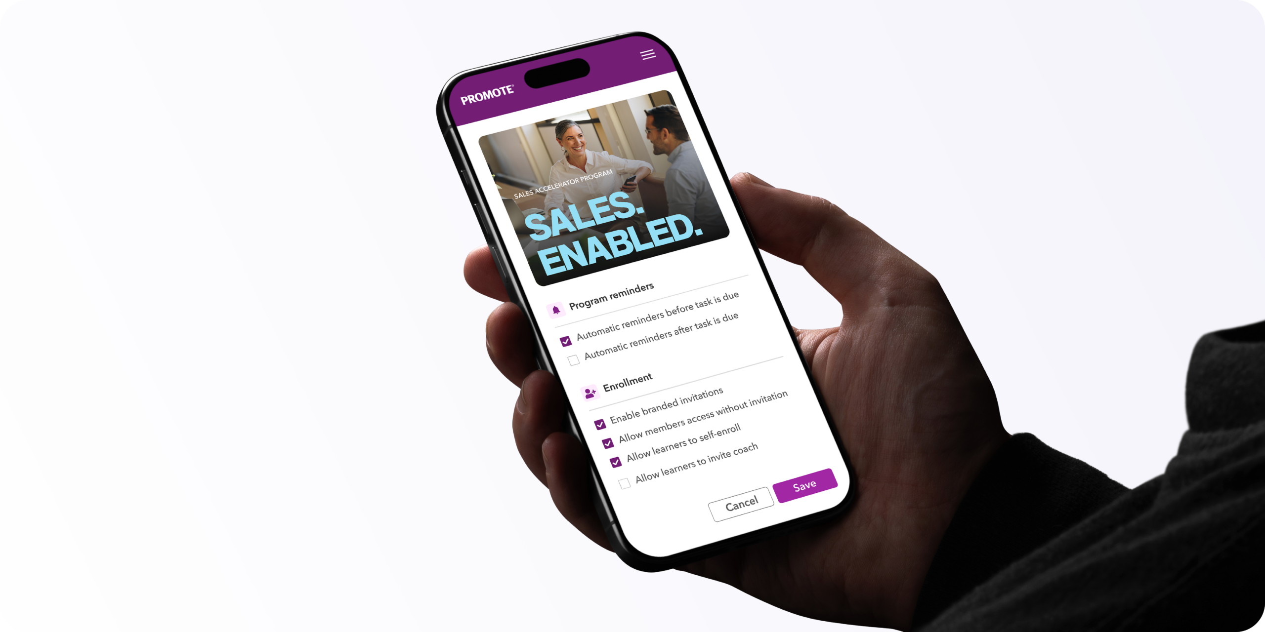 Invite enroll and remind effortlessly