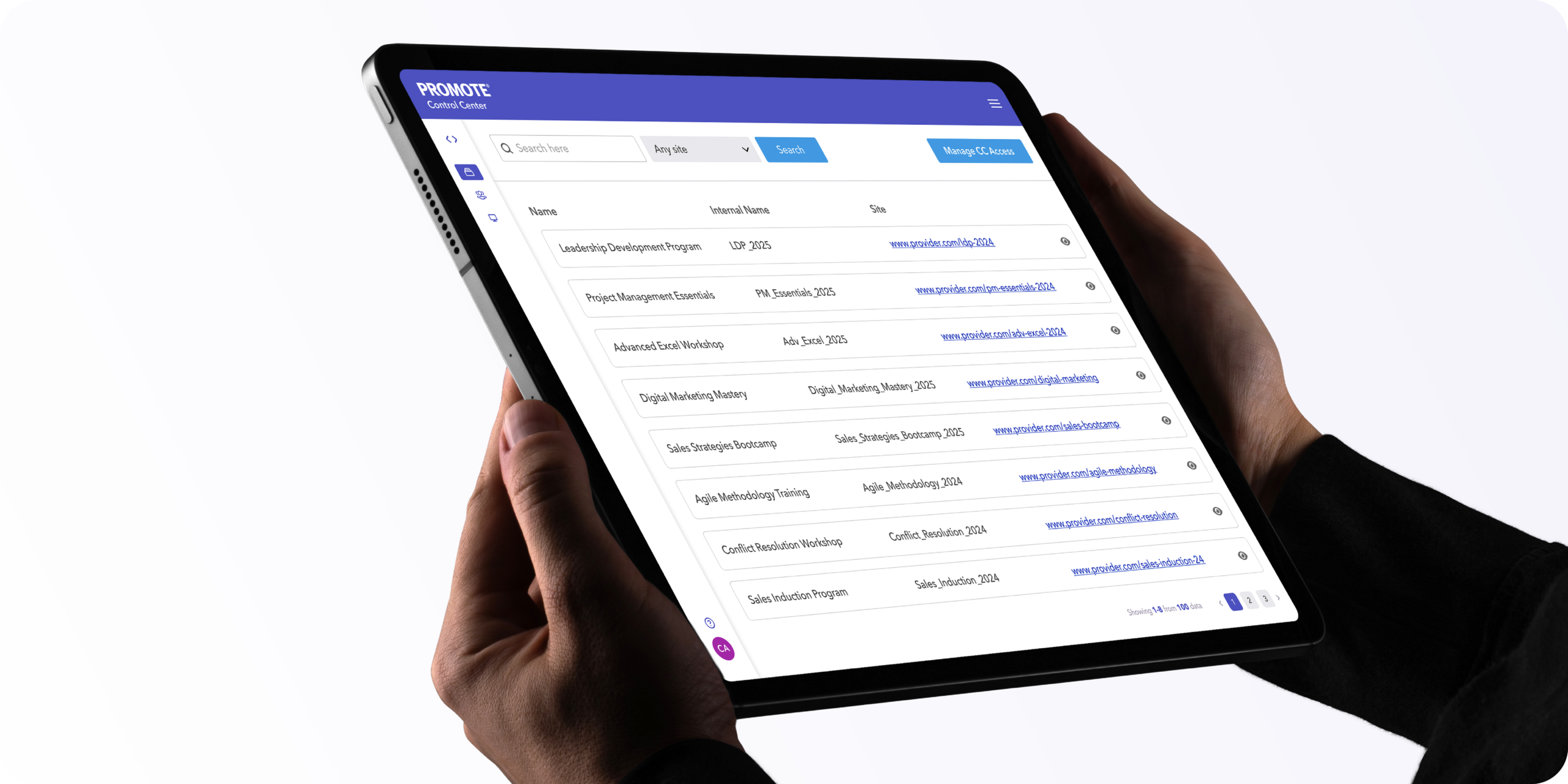 Manage multiple clients or cohorts with ease